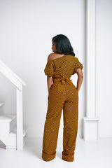 AGBANI African print One Shoulder jumpsuit (3 LENGTH)