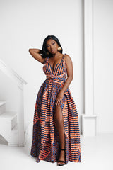 FIMI African print Maxi Infinity dress