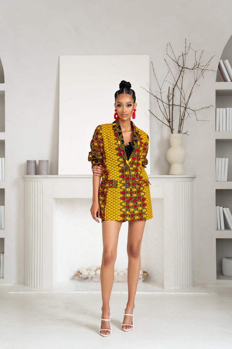 DUMEBI African print Shortsuit BLAZER