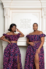 LAMI African Print Crop Top crop Tops ofuure 