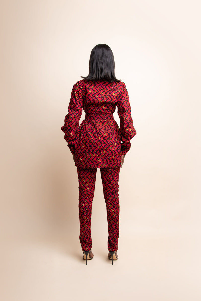 SHANIA African print Pantsuit BLAZER