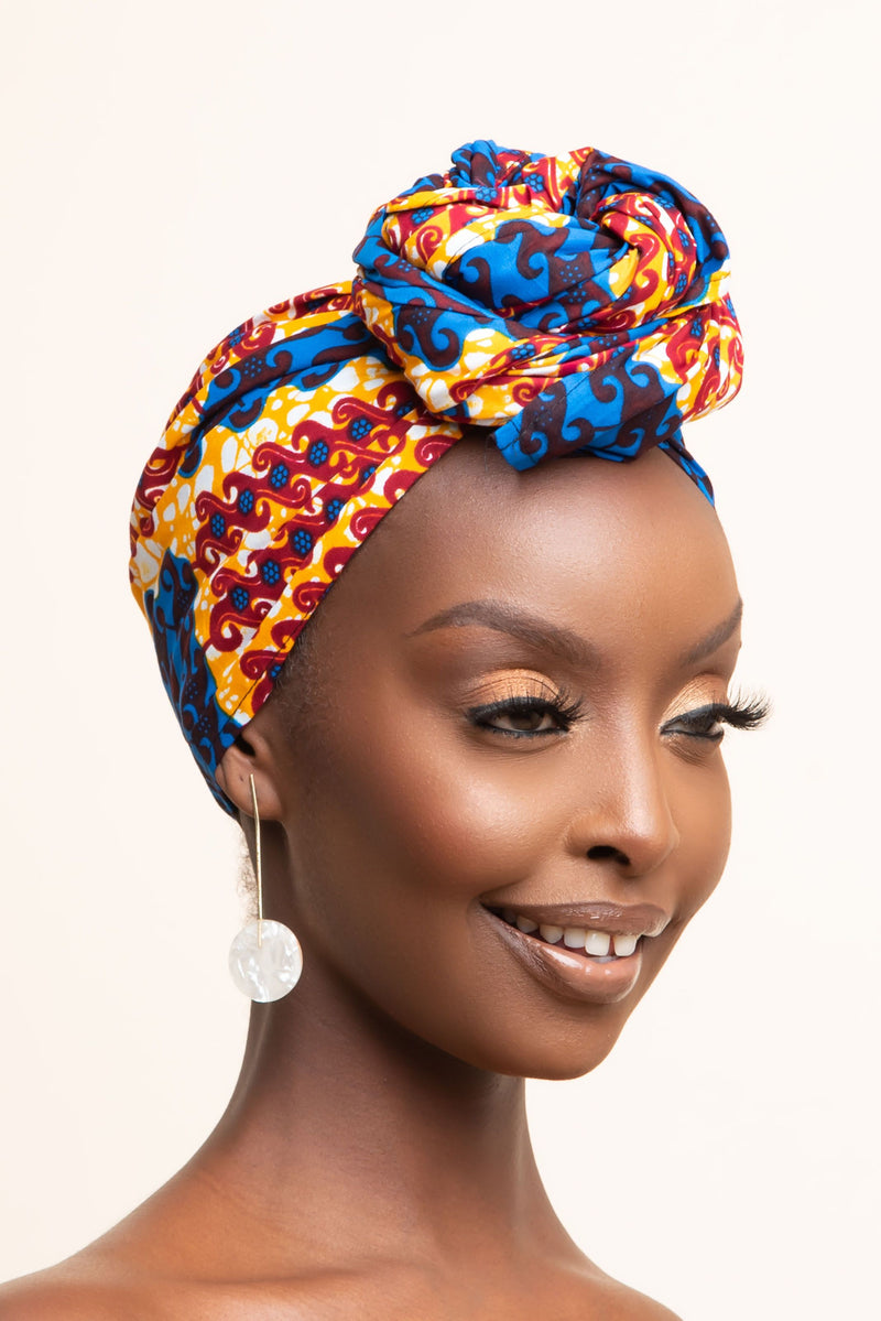 YOMI African Print Headwrap
