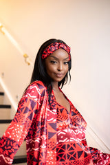 IVY African Print Silk-satin Headband