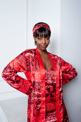 IVY African Print Silk-satin Headband