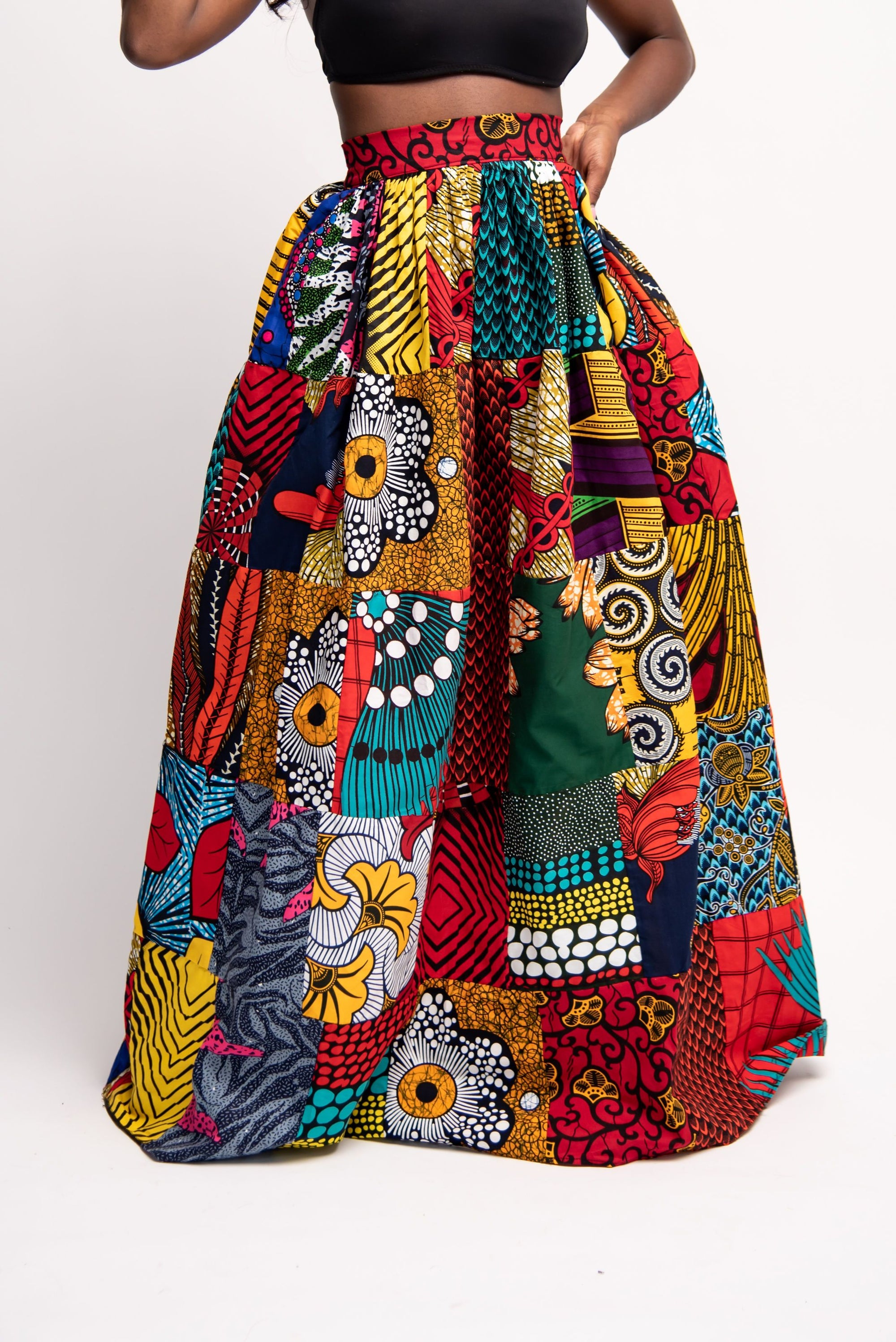NANA PATCHWORK Maxi Skirt