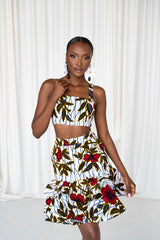LOLA African Print Crop Top