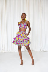 POSI African Print Crop Top