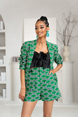 TARA African print Shortsuit BLAZER