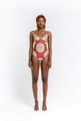 ENANG RED one-piece swimsuit