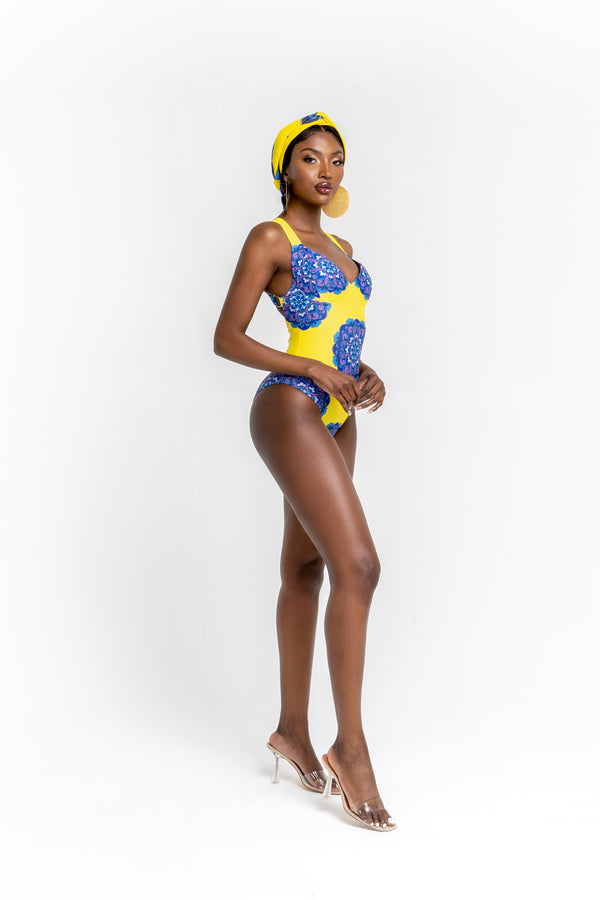 ENANG YELLOW one-piece swimsuit
