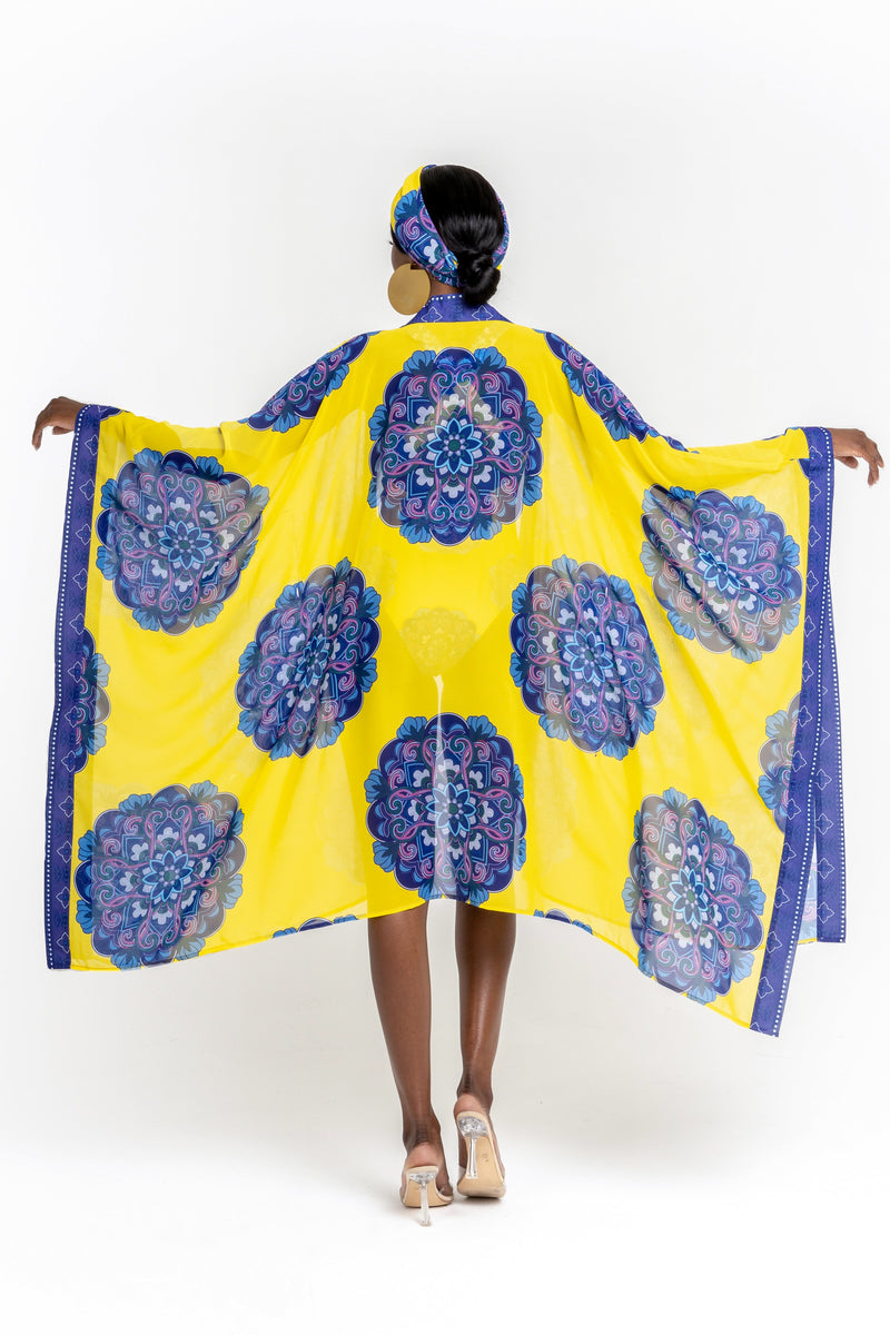 ENANG YELLOW KIMONO / COVER UP