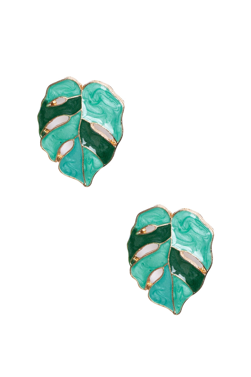 Leaf Stud Earrings