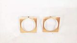 GOLD Squaring the Circle Earrings