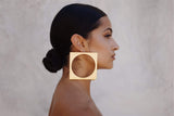 GOLD Squaring the Circle Earrings